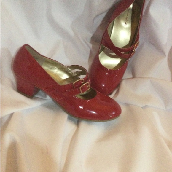 American Eagle Outfitters Red Patent leather heels - Picture 2 of 5